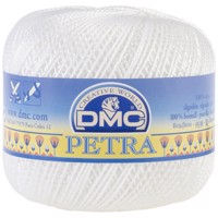 DMC Petra nr. 5 Hæklegarn, 53024 Hvid